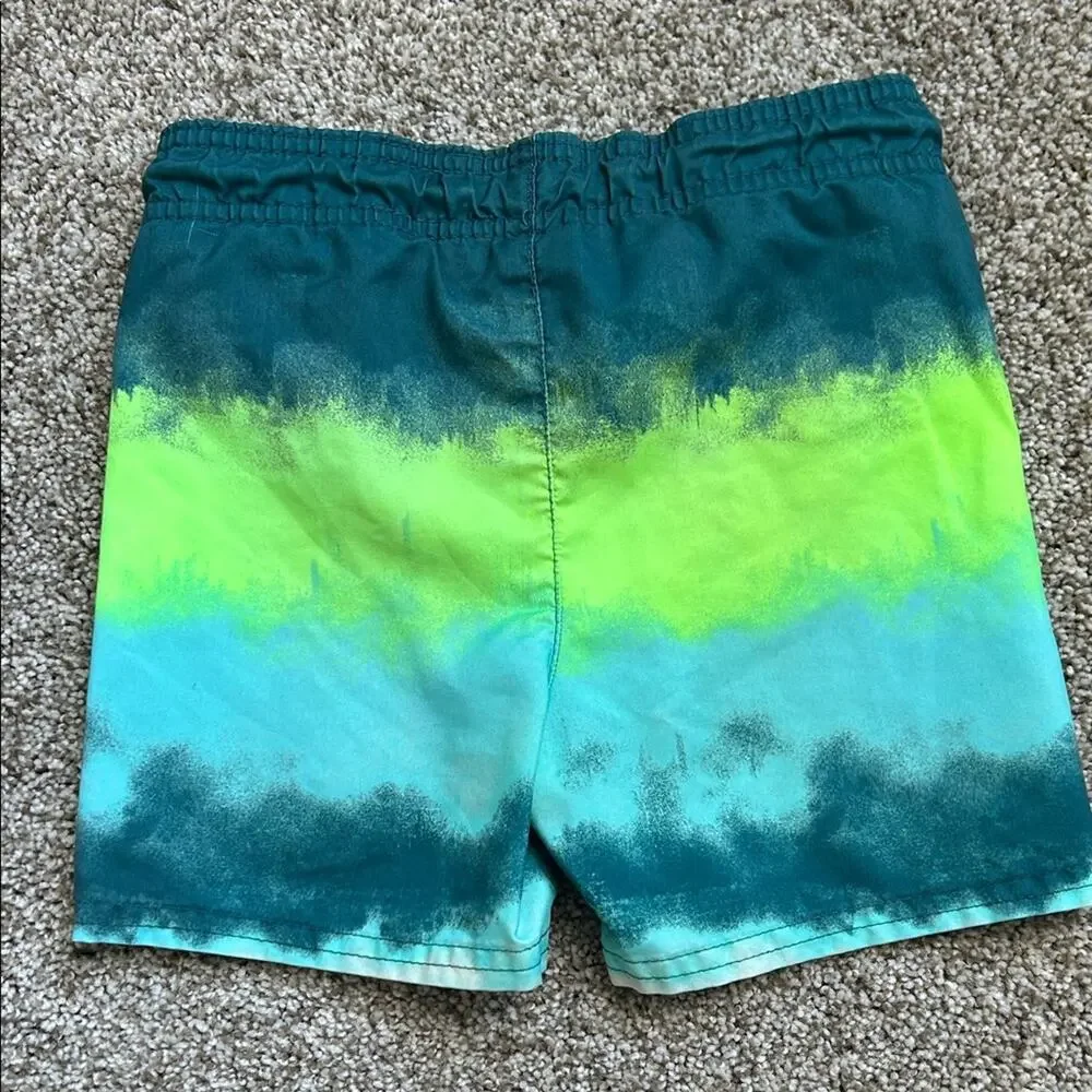 Cat & Jack Ombre Green Boys Swim Trunks, Size 2T